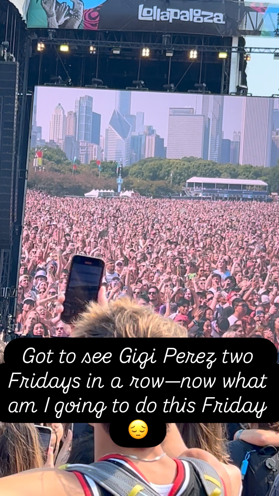 What a great performance! She sounds even better live! #lolla #lollapalooza #chicagoconcerts #gigiperez #gigiperezsailorsong